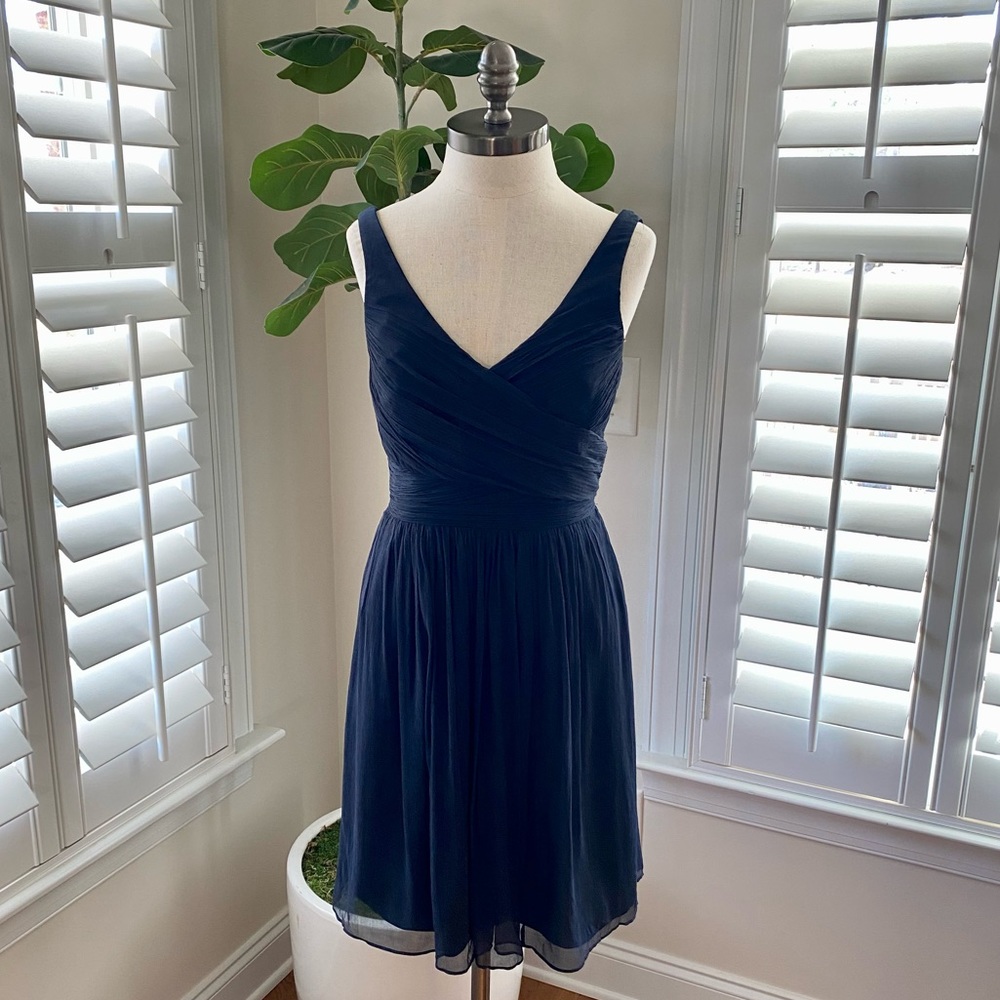 J. Crew Navy Blue Wedding Dress
